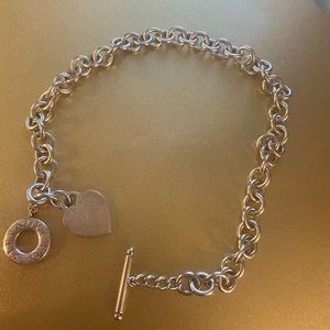 Tiffany toggle heart necklace. 100% authentic.